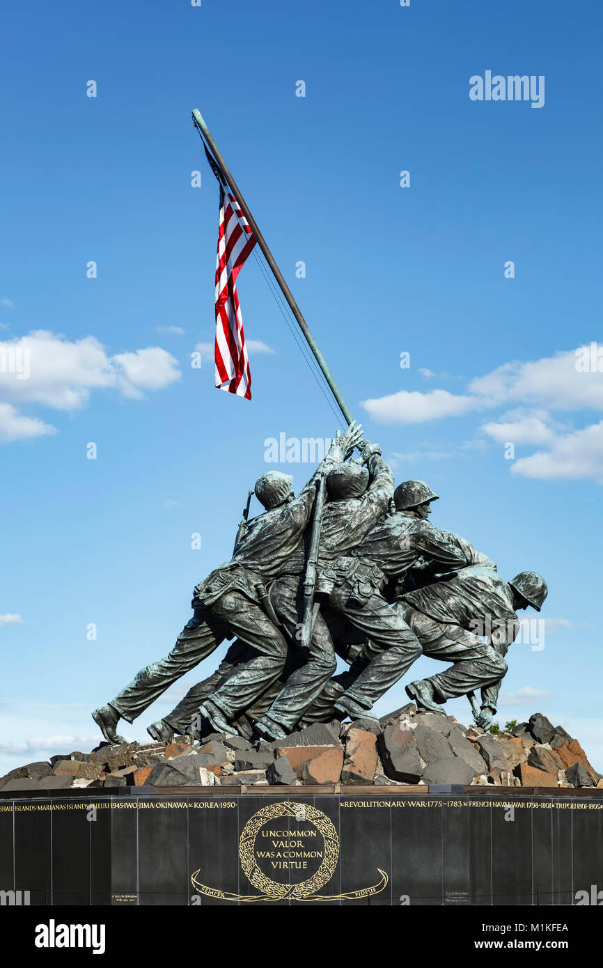 Iwo Jima Memorial (U.S. Marine Corps War Memorial), Arlington, Virginia, Washington (District de Columbia USA) Banque D'Images