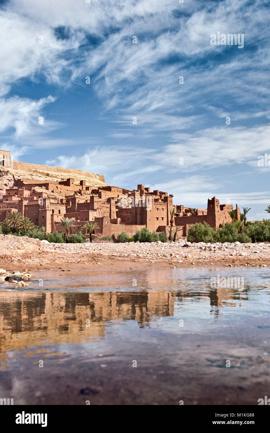 Le Maroc, Ait Ben Haddou, ancienne forteresse ou Kasbah ou Ksar, UNESCO World Heritage Site. Banque D'Images