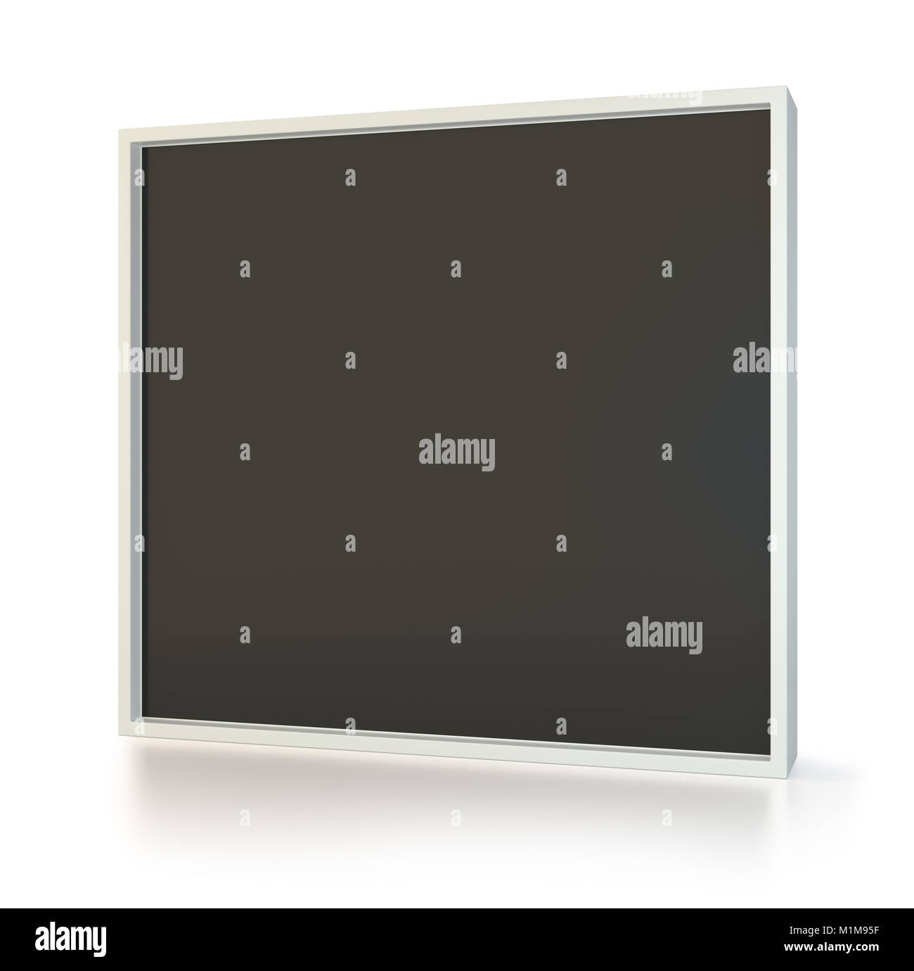 Stand publicité bannière. 3d illustration. Borne d'affichage publicitaire stand Banque D'Images