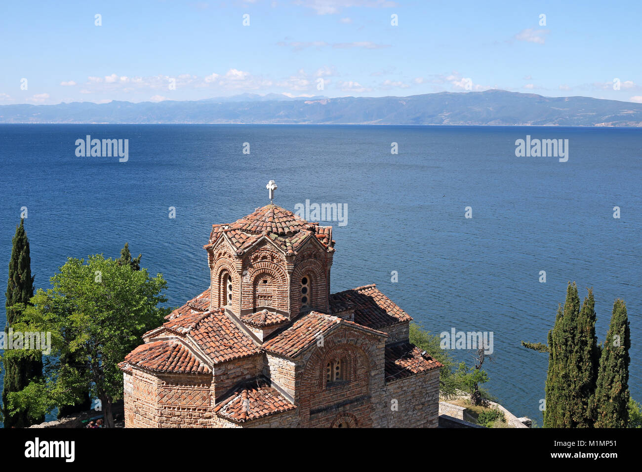 Jovan Kaneo église Lake Ohrid Macédoine Banque D'Images