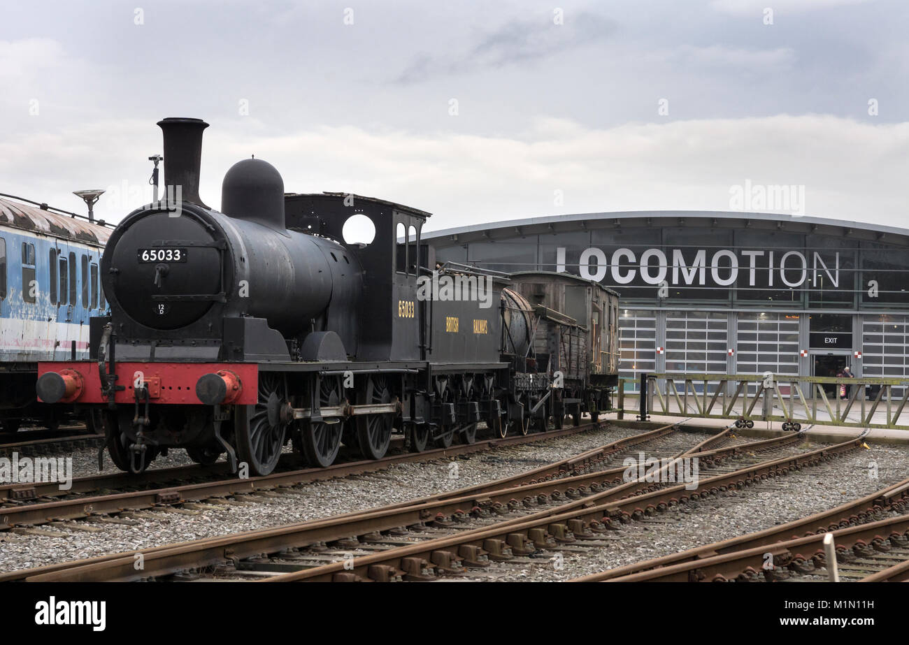 En attente de restauration à la Locomotive du chemin de fer à Shildon Banque D'Images