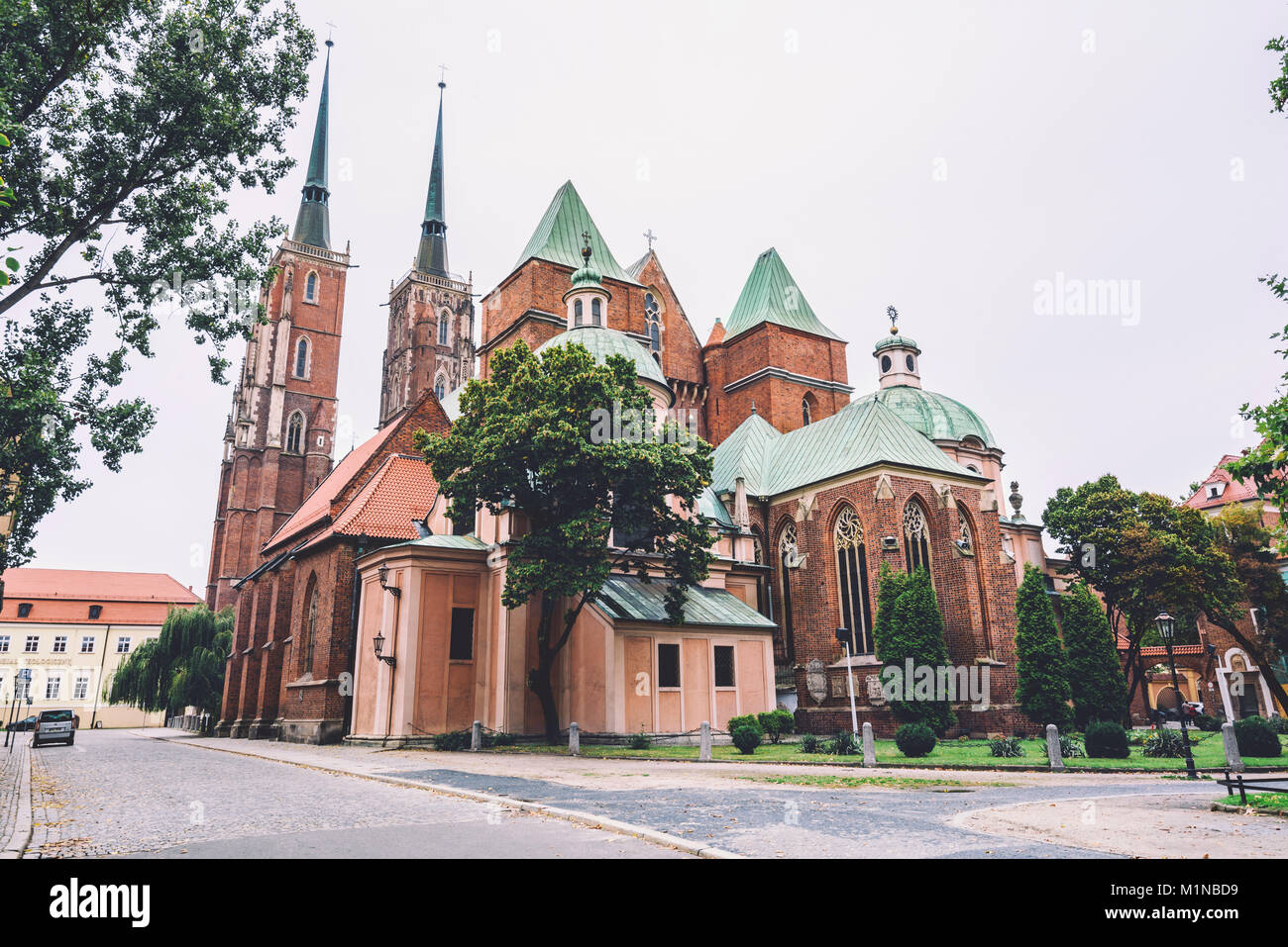 Cathédrale Saint-Jean-Baptiste à Wroclaw Banque D'Images