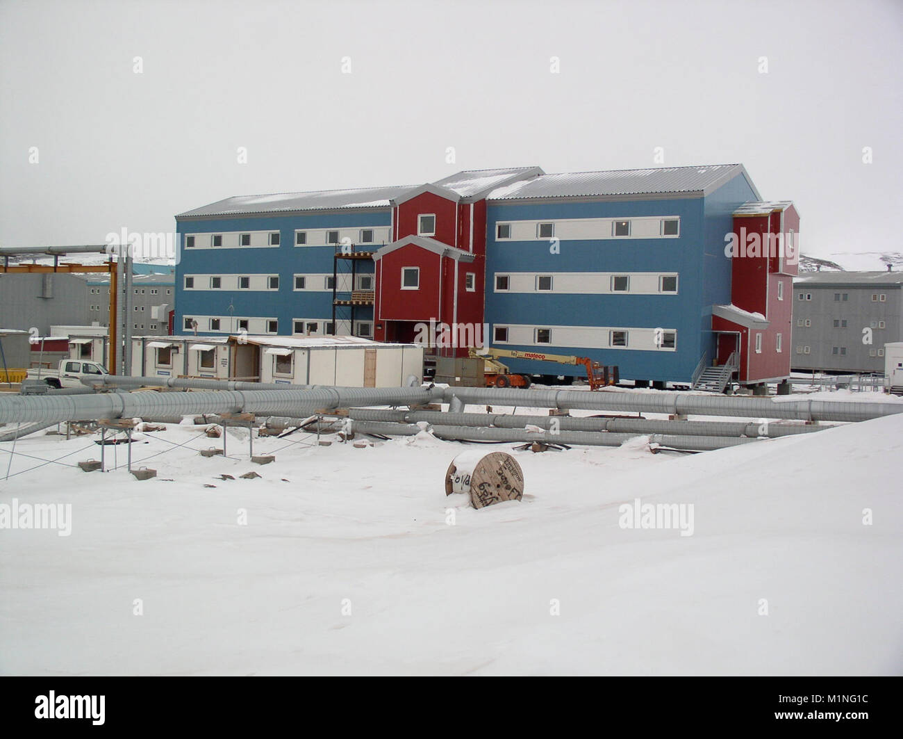 BASE AÉRIENNE DE Thulé, Groenland-Building 103, les 72 premiers prix dortoir construit aux normes modernes pour sous-officier Junior et Senior's ( Banque D'Images