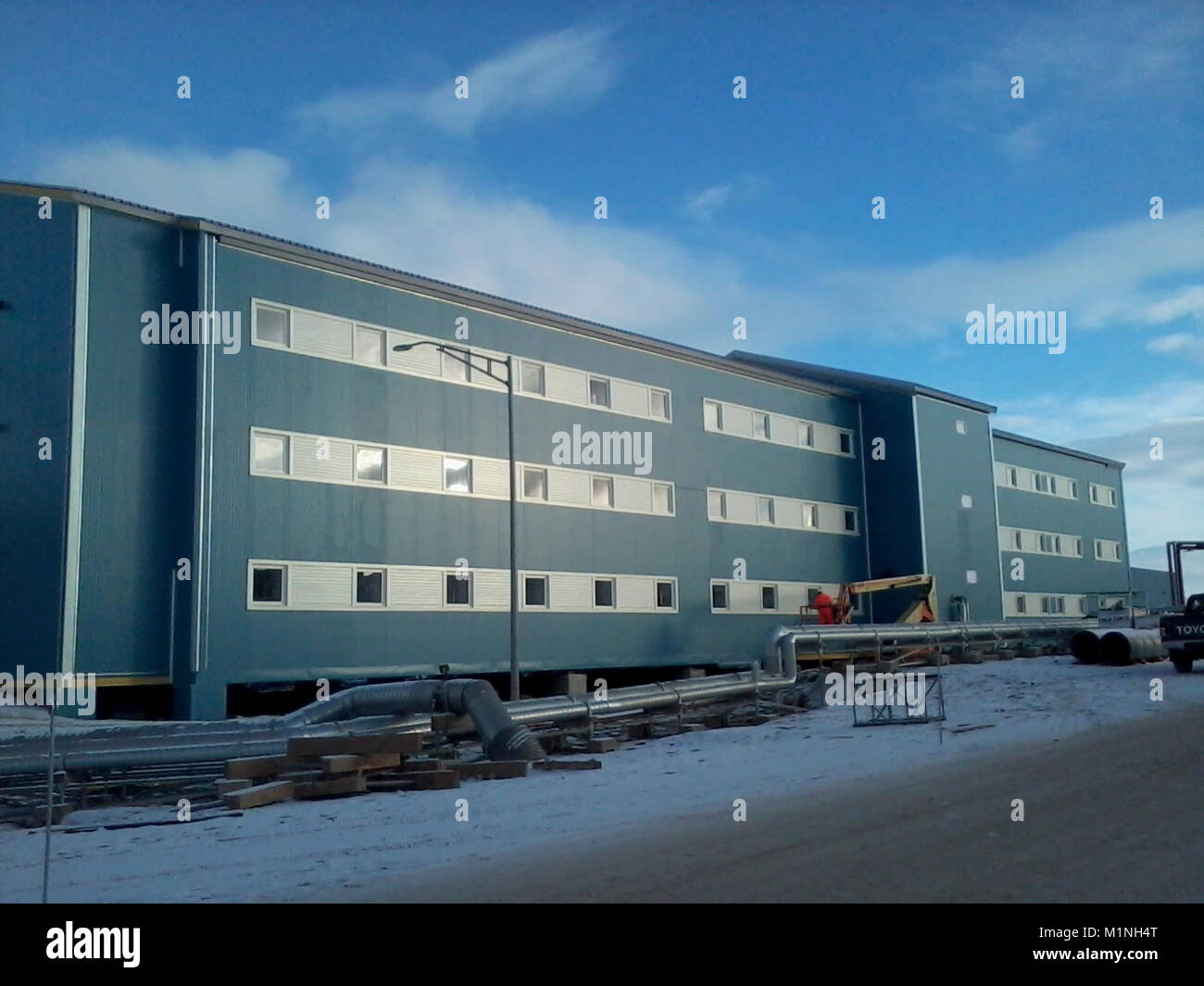 BASE AÉRIENNE DE Thulé, Groenland-Building 102, un nouveau dortoir moderne 54 pour le logement du personnel enrôlé. ( Banque D'Images