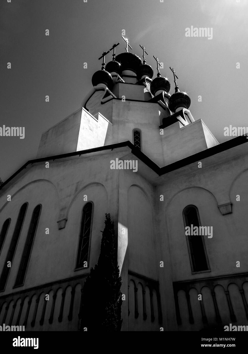 Eglise orthodoxe russe à Los Angeles, Californie Banque D'Images