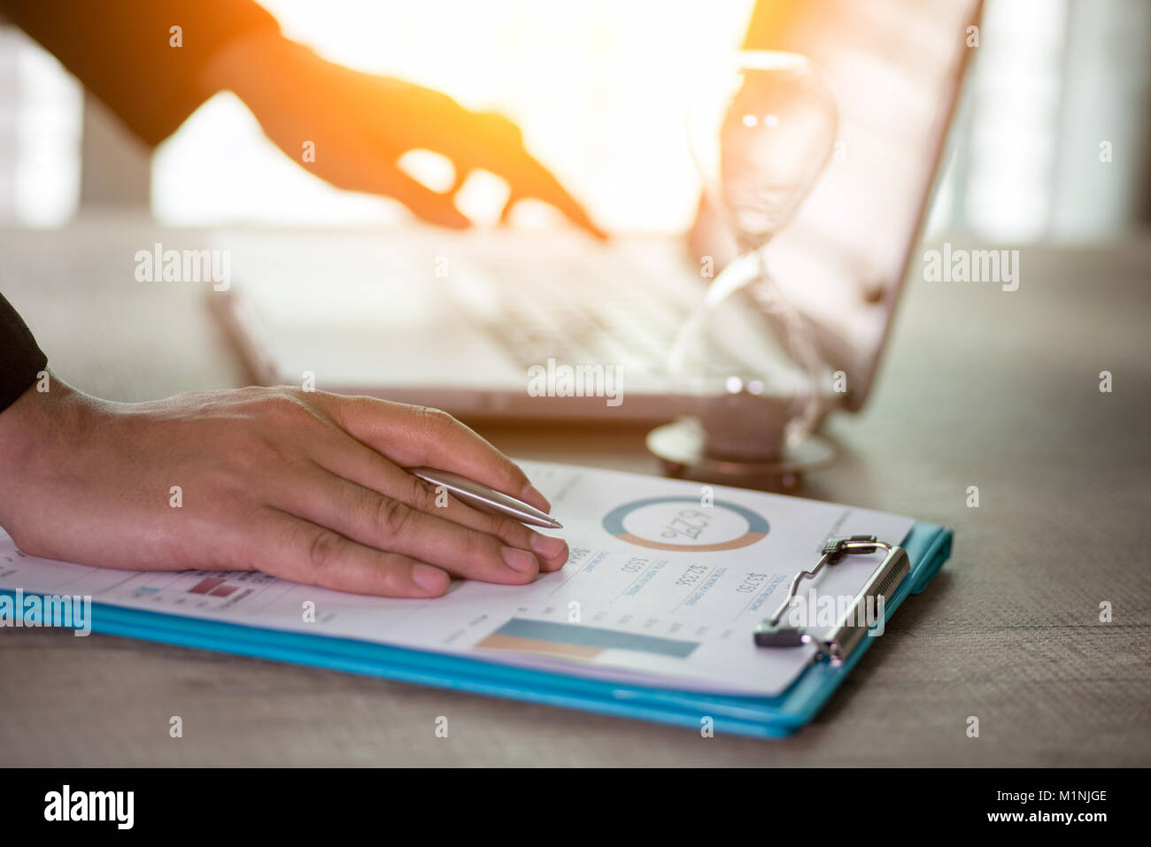 Notion de comptabilité financière Banque D'Images