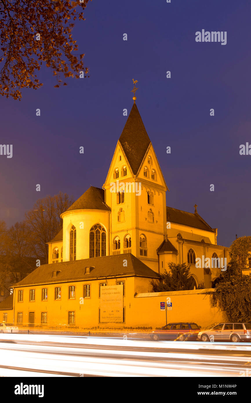 Allemagne, Cologne, l'église romane de Santa Maria Lyskirchen. Deutschland, Koeln, die romanische Kirche St. Maria in Lyskirchen. Banque D'Images