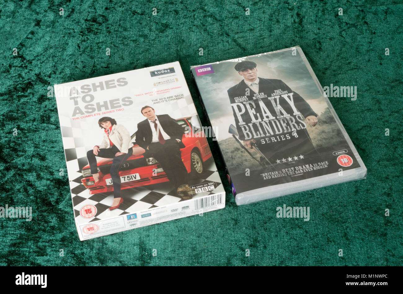 BBC Crime Drama dvd en Ecrins, UK Banque D'Images