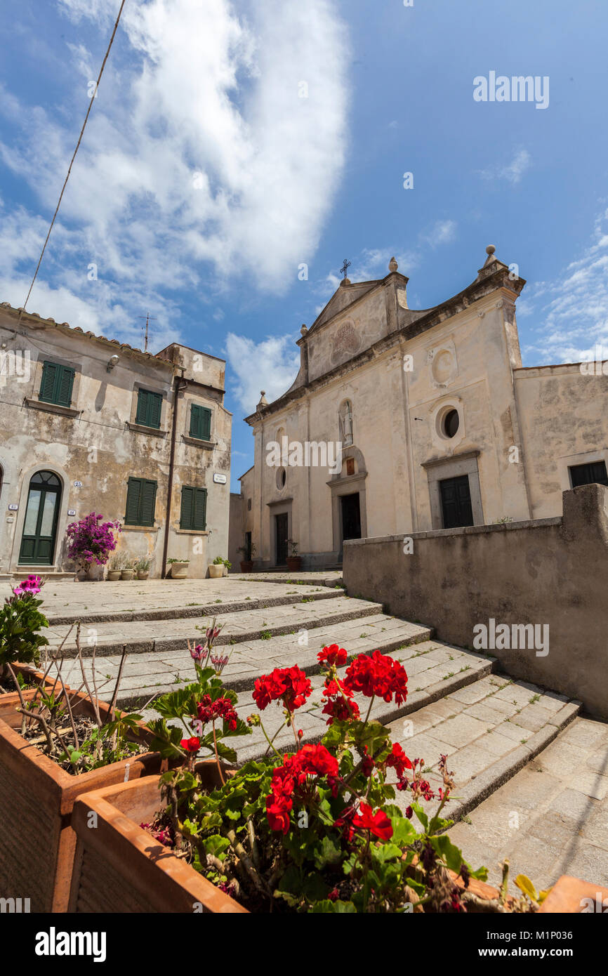Église de Sant'Ilario à Campo, l'île d'Elbe, province de Livourne, Toscane, Italie, Europe Banque D'Images
