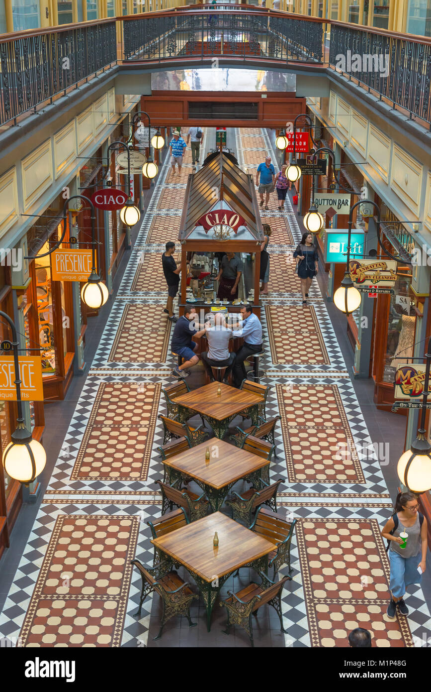 Adélaïde Arcade sur Rundle Mall à Adelaide, Australie du Sud, Australie, Pacifique Banque D'Images