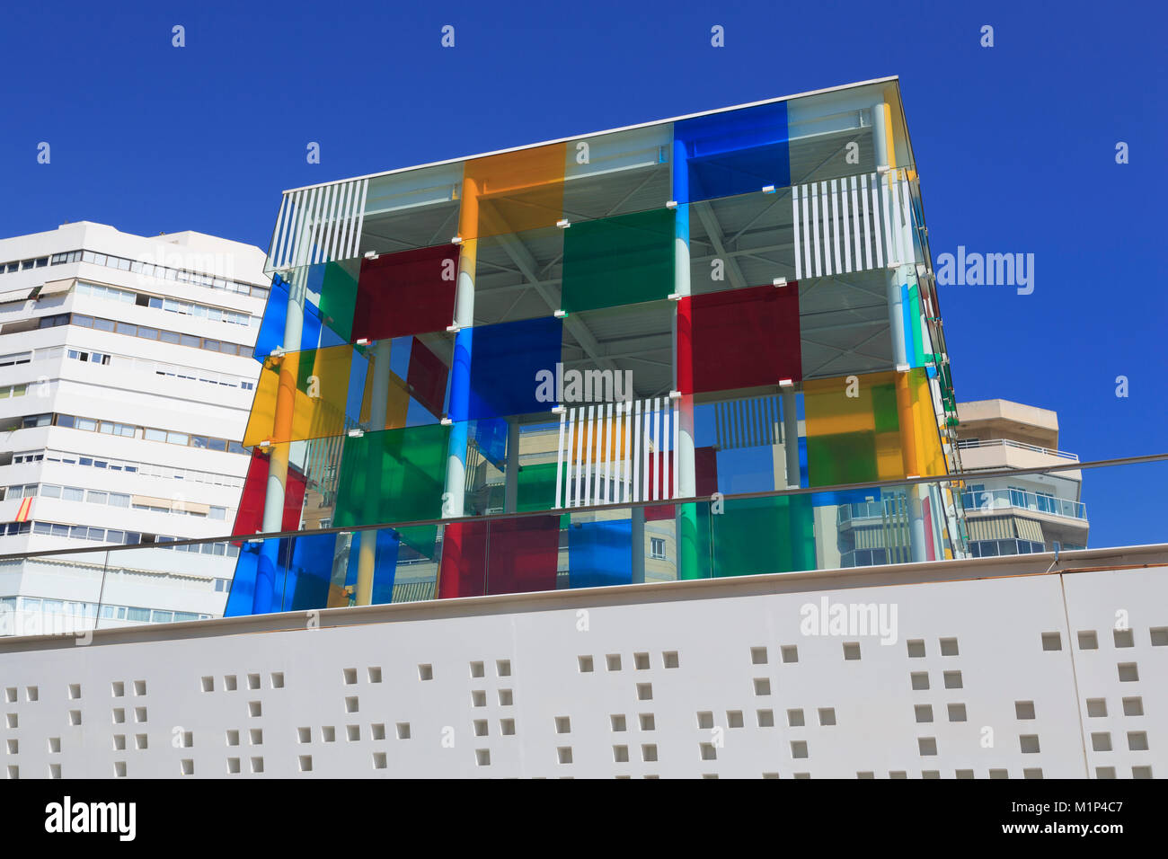 Centre Pompidou, Musée de la ville de Malaga, Andalousie, Espagne, Europe Banque D'Images