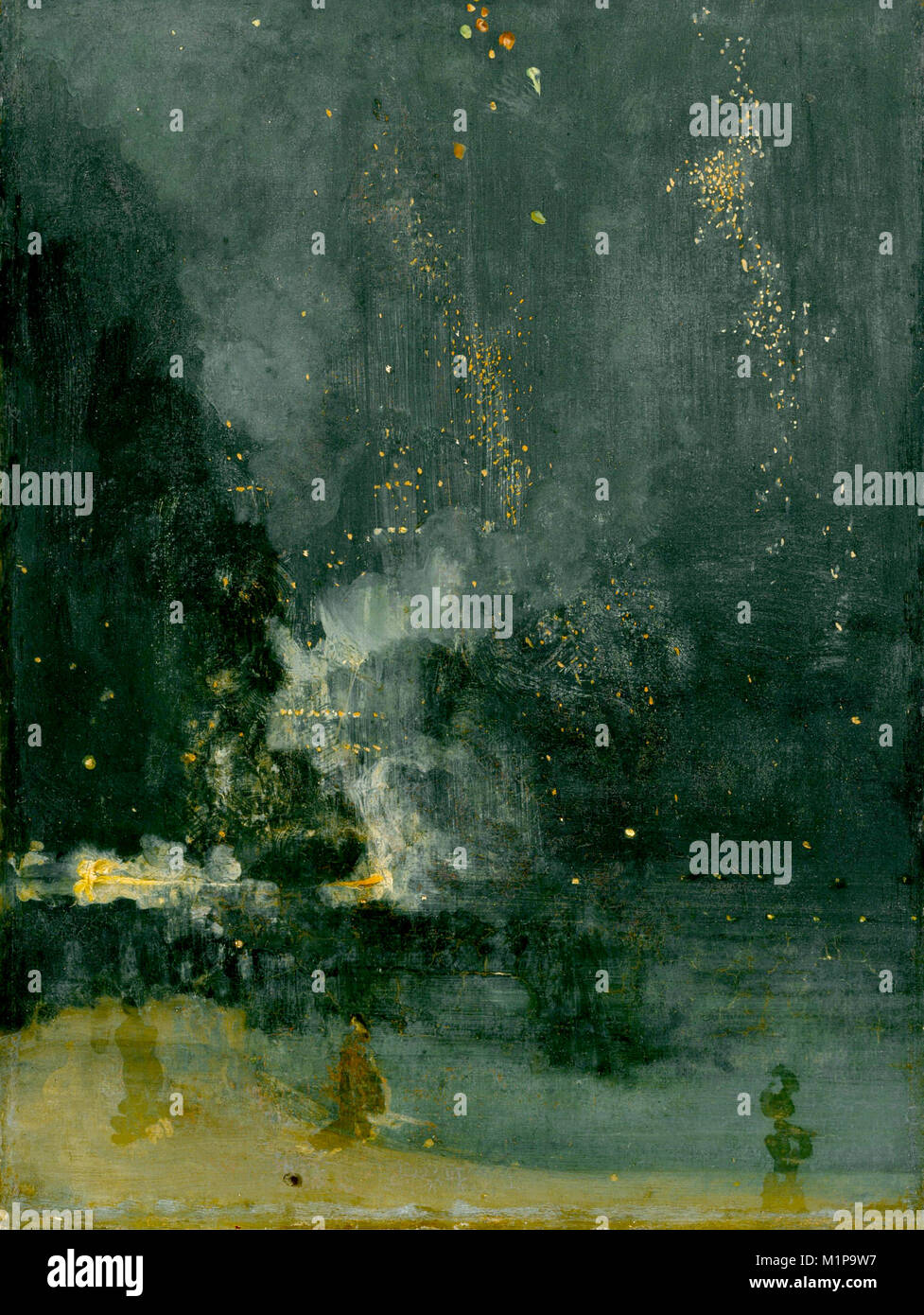 Nocturne en noir et or : la chute de Rocket (1874), par James Abbott McNeill Whistler Banque D'Images
