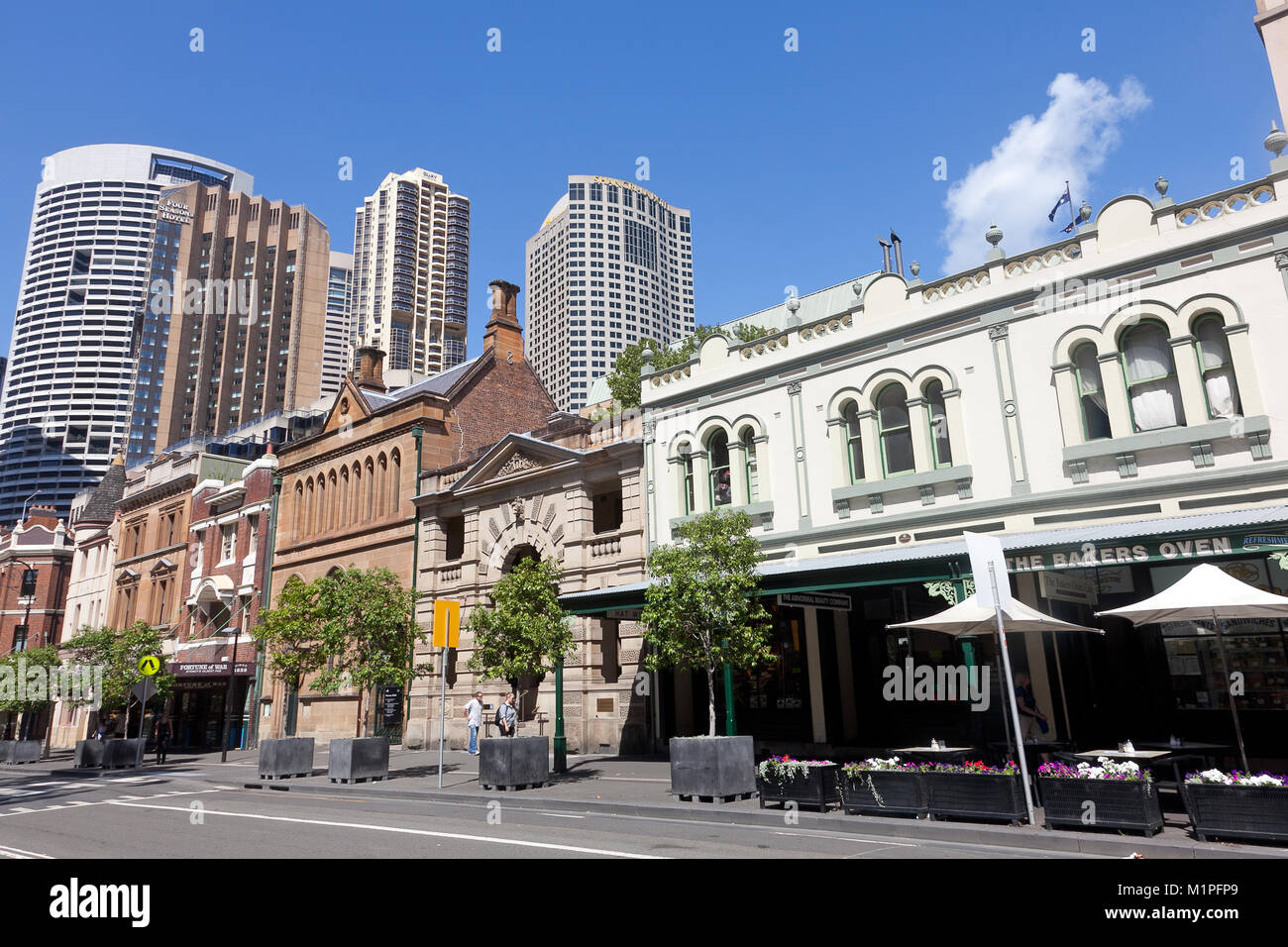 George St, The Rocks, Sydney, NSW, Australie Banque D'Images