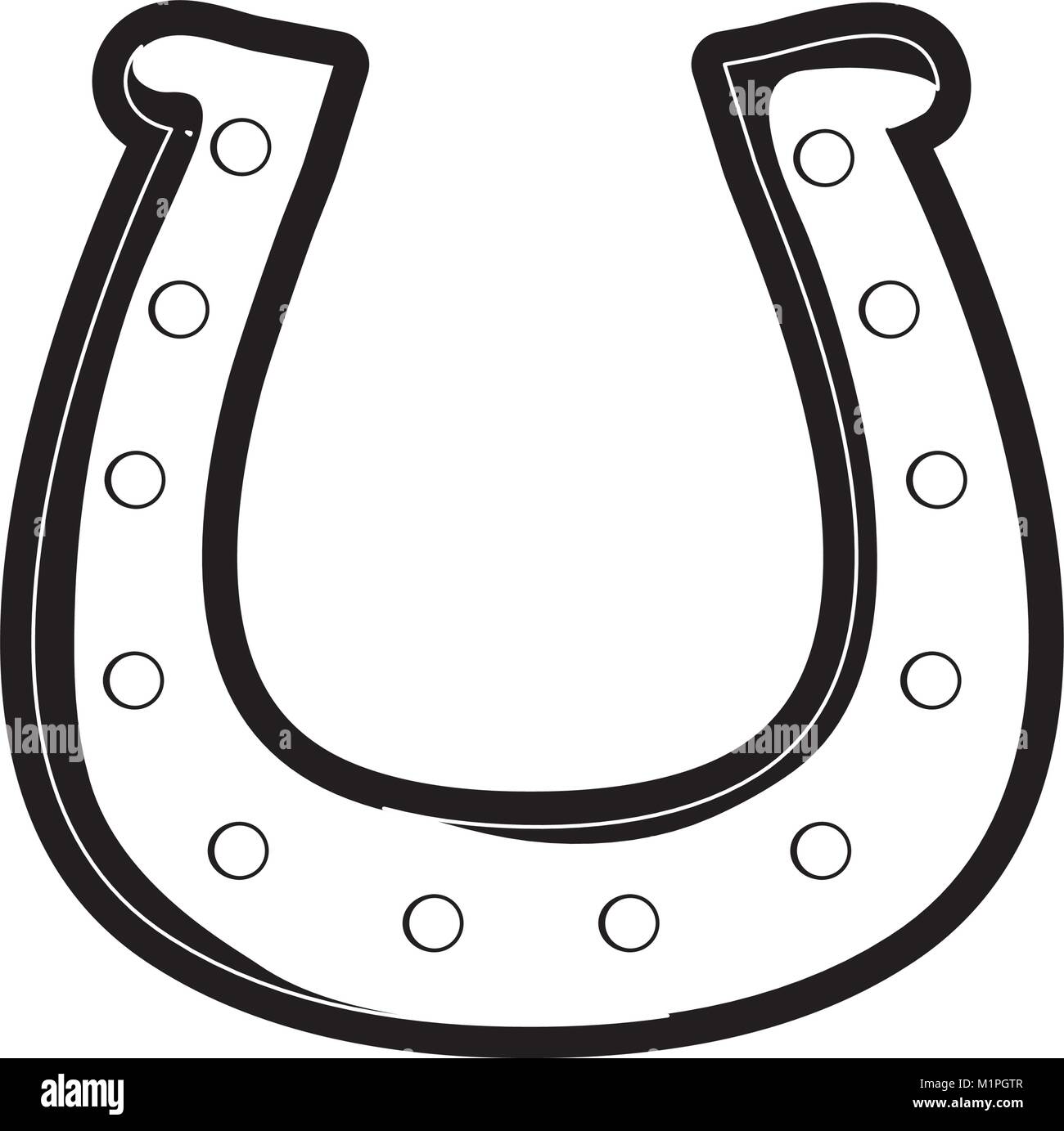 Horseshoe droit Illustration de Vecteur