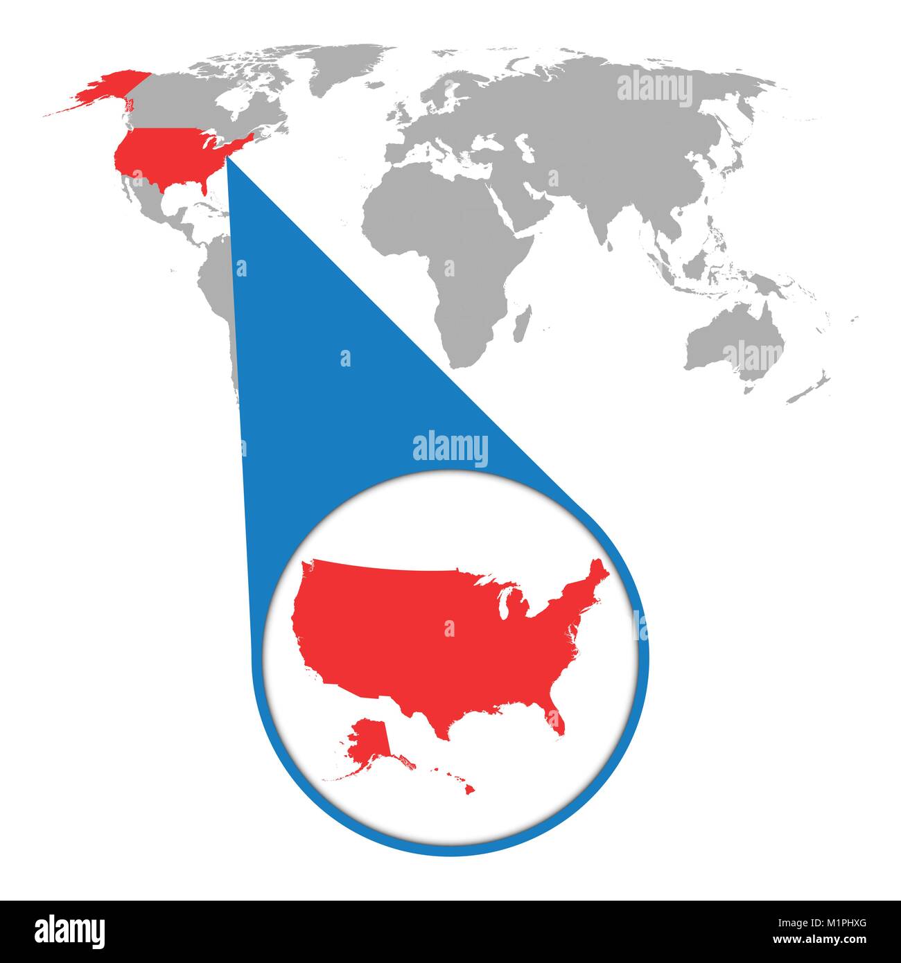 Carte Du Monde Avec Zoom Sur Les Usa Carte De Lamérique