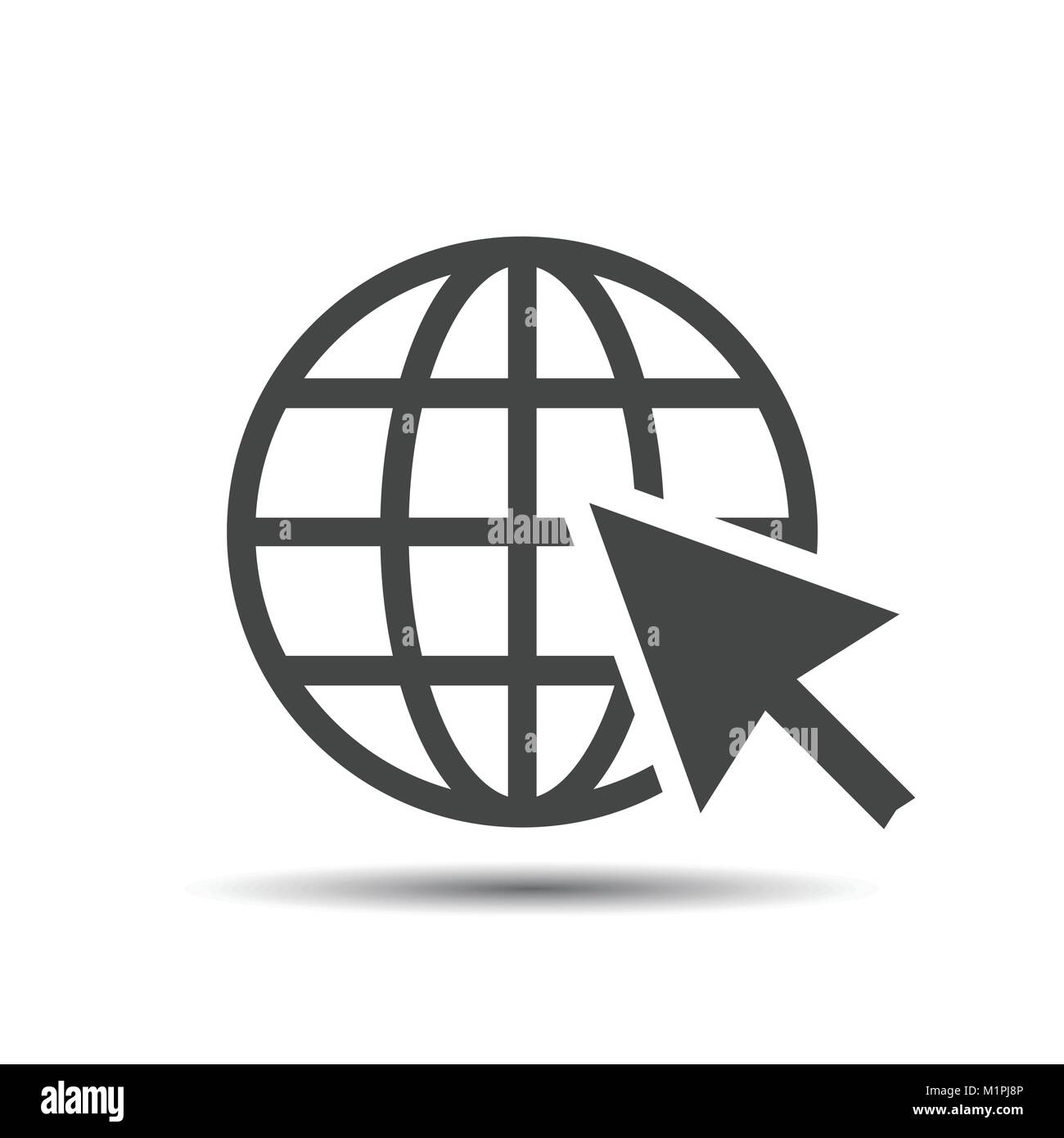 Rendez-vous à l'icône web. Télévision Internet vector illustration pour site sur fond blanc avec l'ombre. Illustration de Vecteur