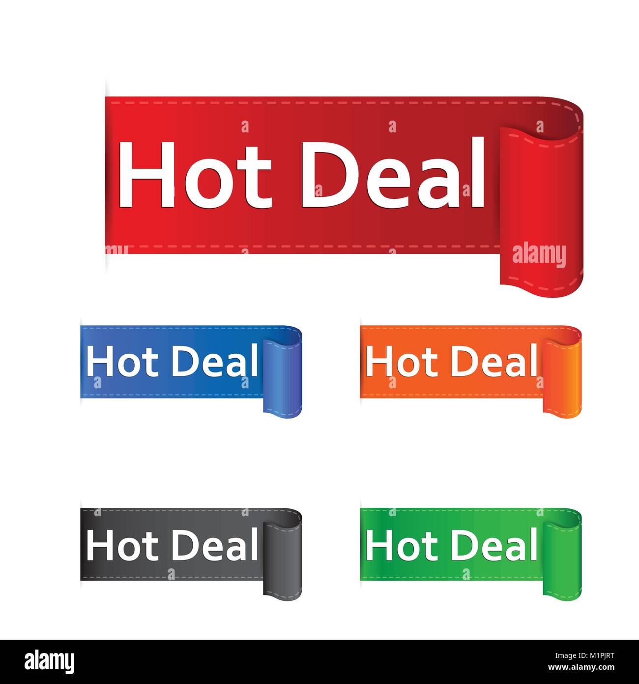 Hot deal autocollant. Label vector illustration sur fond blanc Illustration de Vecteur