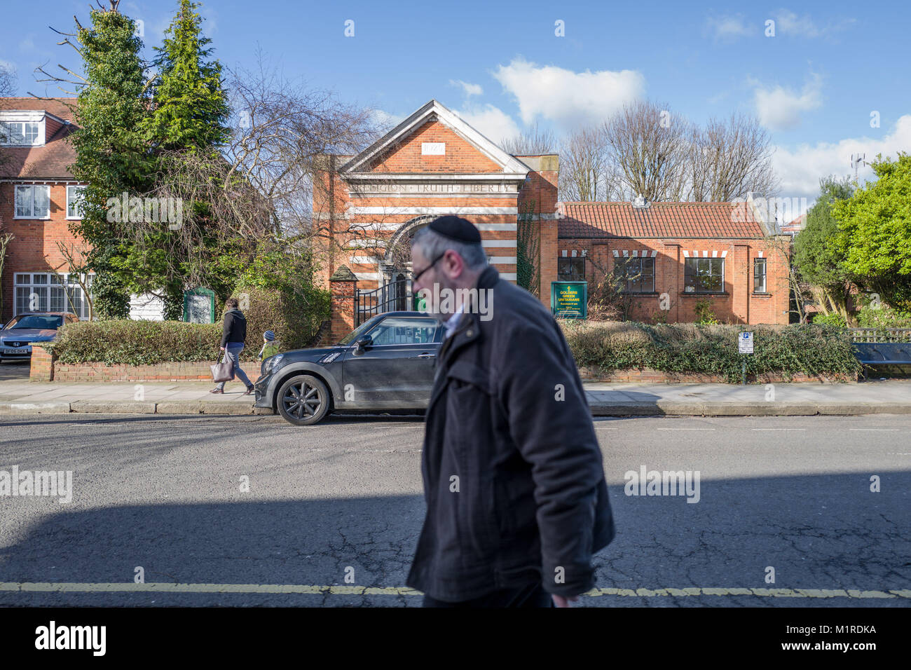 Londres, Royaume-Uni. 1er février, 2018. Le nombre d'incidents haineux antisémites au Royaume-Uni a atteint un nouveau record en 2017, selon les chiffres publiés par le Community Security Trust (CST), un groupe qui surveille l'antisémitisme et assure la sécurité des juifs britanniques et les institutions. Credit : Subvention Vélaires/ZUMA/Alamy Fil Live News Banque D'Images