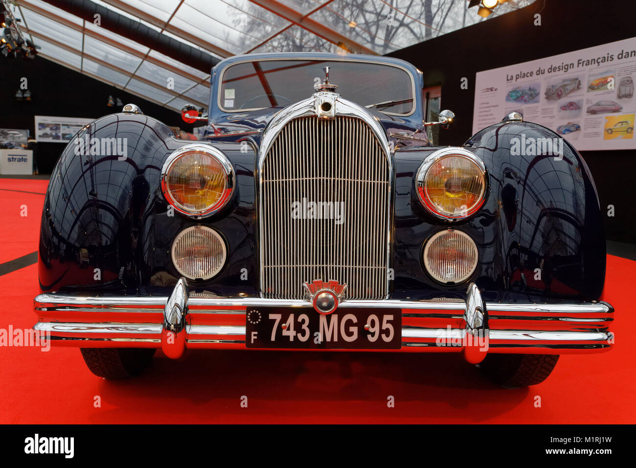 Paris, France. 31 janvier 2018. Talbot LAGO T26 RECORD coupé 1948 - Le Festival International de l'Automobile réunit à Paris les plus belles voitures de concept fabriquées par les constructeurs automobiles, du 31 janvier au 4 février 2018. Crédit : Bernard Menigault/Alay Live News Banque D'Images