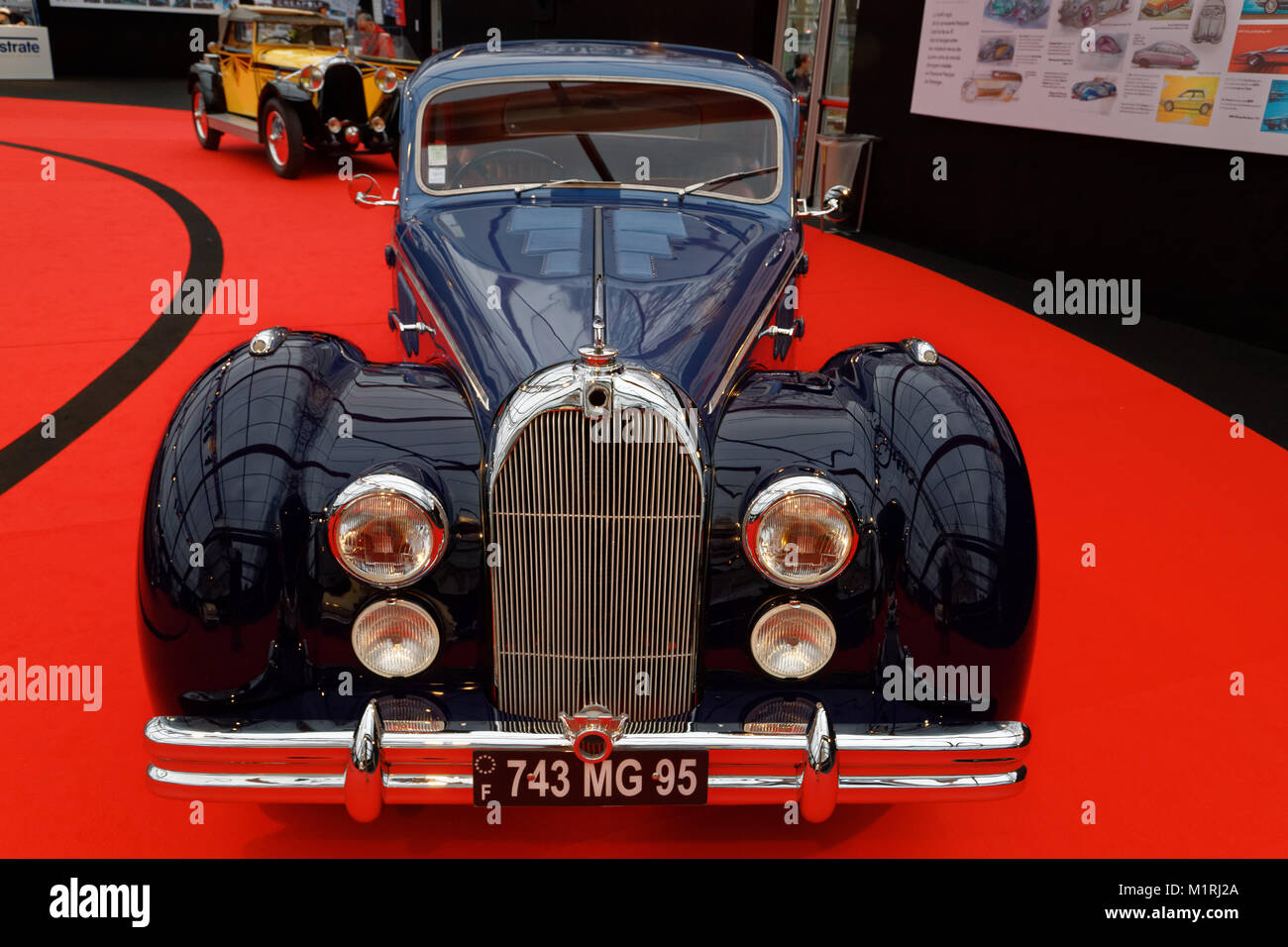 Paris, France. 31 janvier 2018. Talbot LAGO T26 RECORD coupé 1948 - Le Festival International de l'Automobile réunit à Paris les plus belles voitures de concept fabriquées par les constructeurs automobiles, du 31 janvier au 4 février 2018. Crédit : Bernard Menigault/Alay Live News Banque D'Images