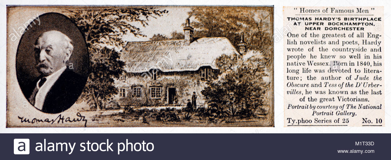 Maisons d'hommes célèbres - Thomas Hardy 1840 - 1928 Banque D'Images