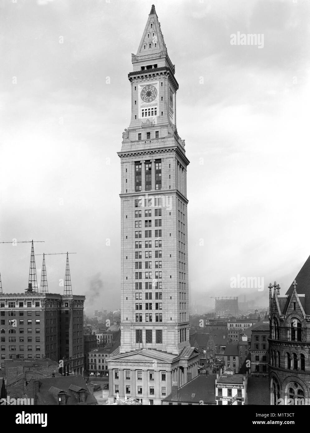 Custom House Tower, Boston, Massachusetts, USA, Detroit Publishing Company, 1915 Banque D'Images