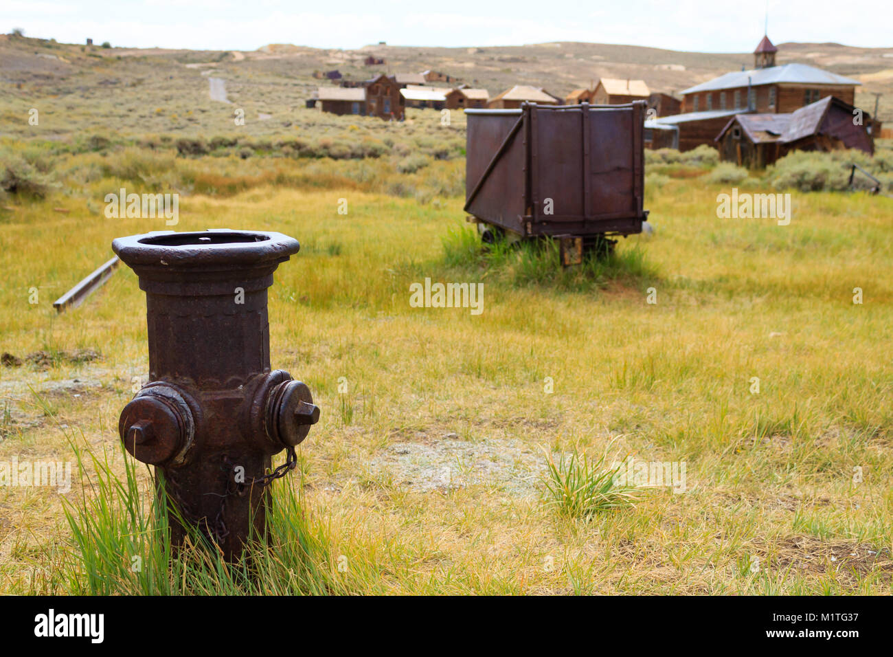 Vue de Bodie Ghost Town, California USA. Vieille mine abandonnée Banque D'Images Vue de Bodie Ghost Town, California USA. Vieille mine abandonnée Banque D'Images