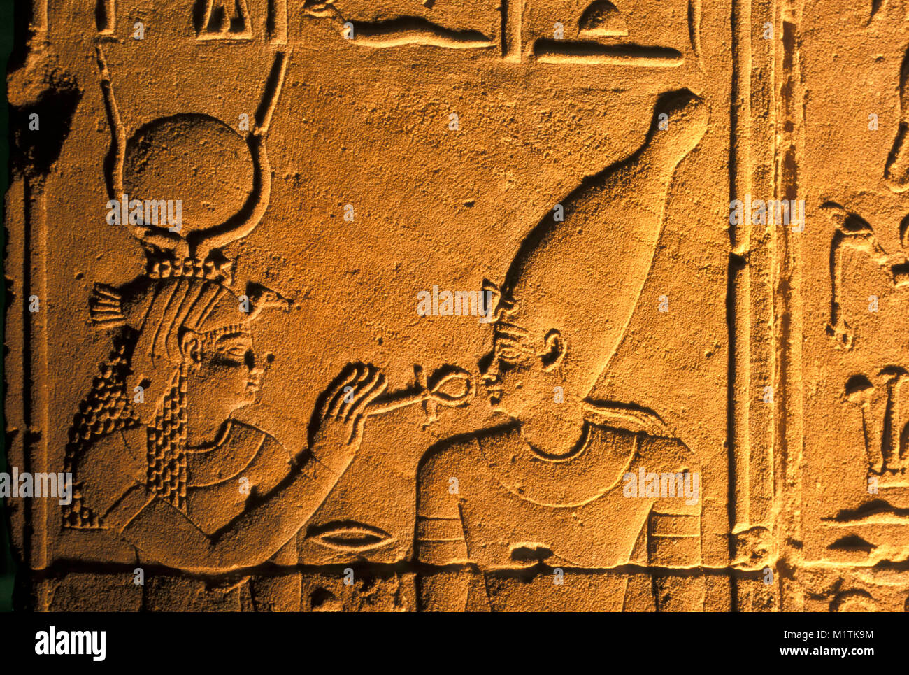 L'Égypte, Assouan. Temple de Philae. Complexe du Temple d'Isis. Banque D'Images