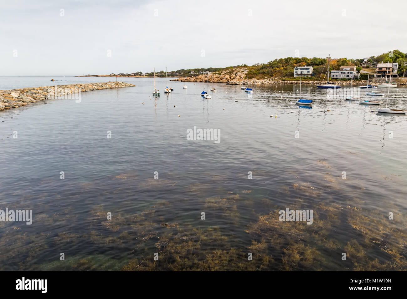Belle ocean de Rockport Harbor, MA Banque D'Images