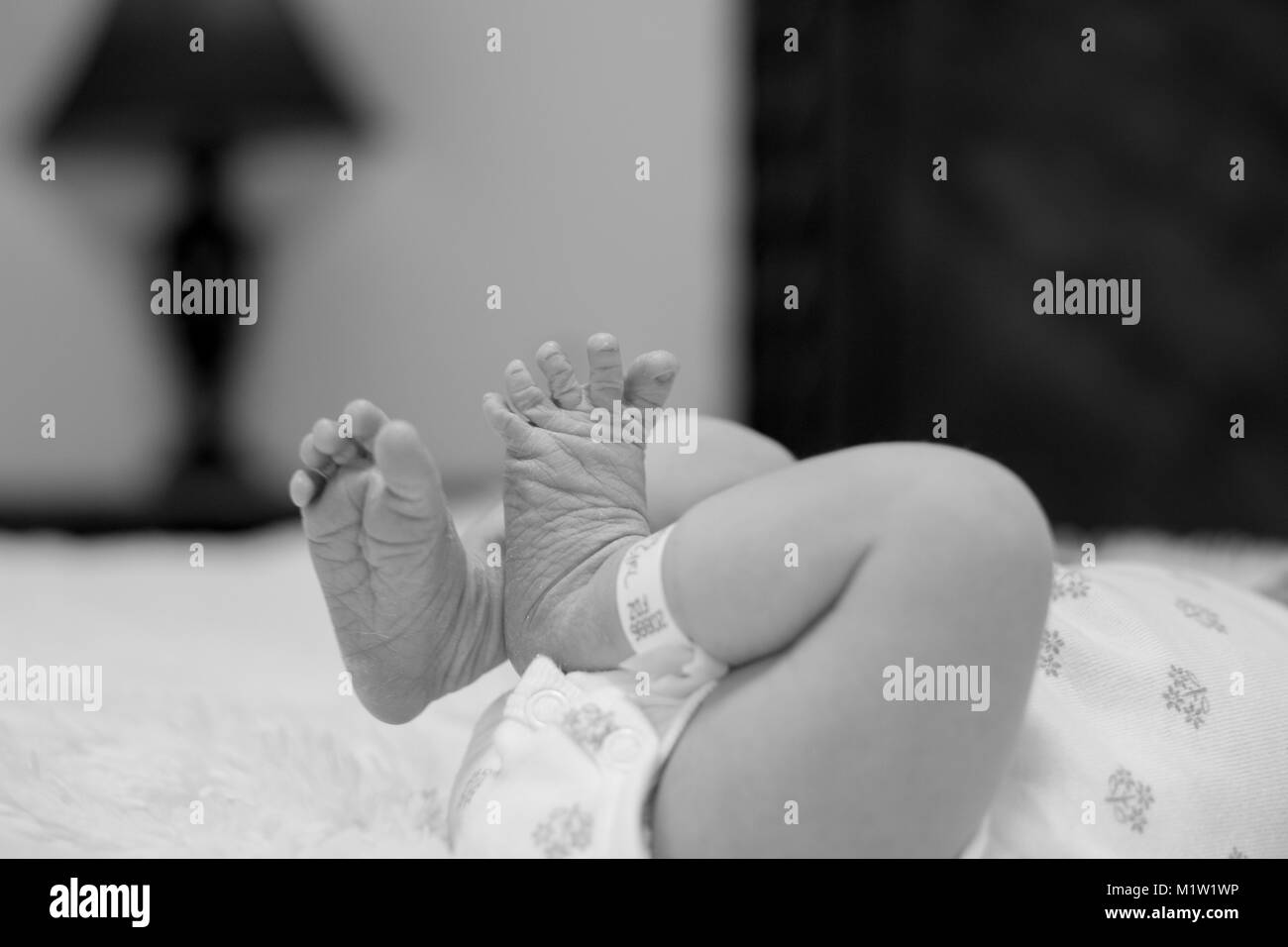 Nouveau Ne Petit Pied De Bebe Nouvelle Vie Photo Stock Alamy
