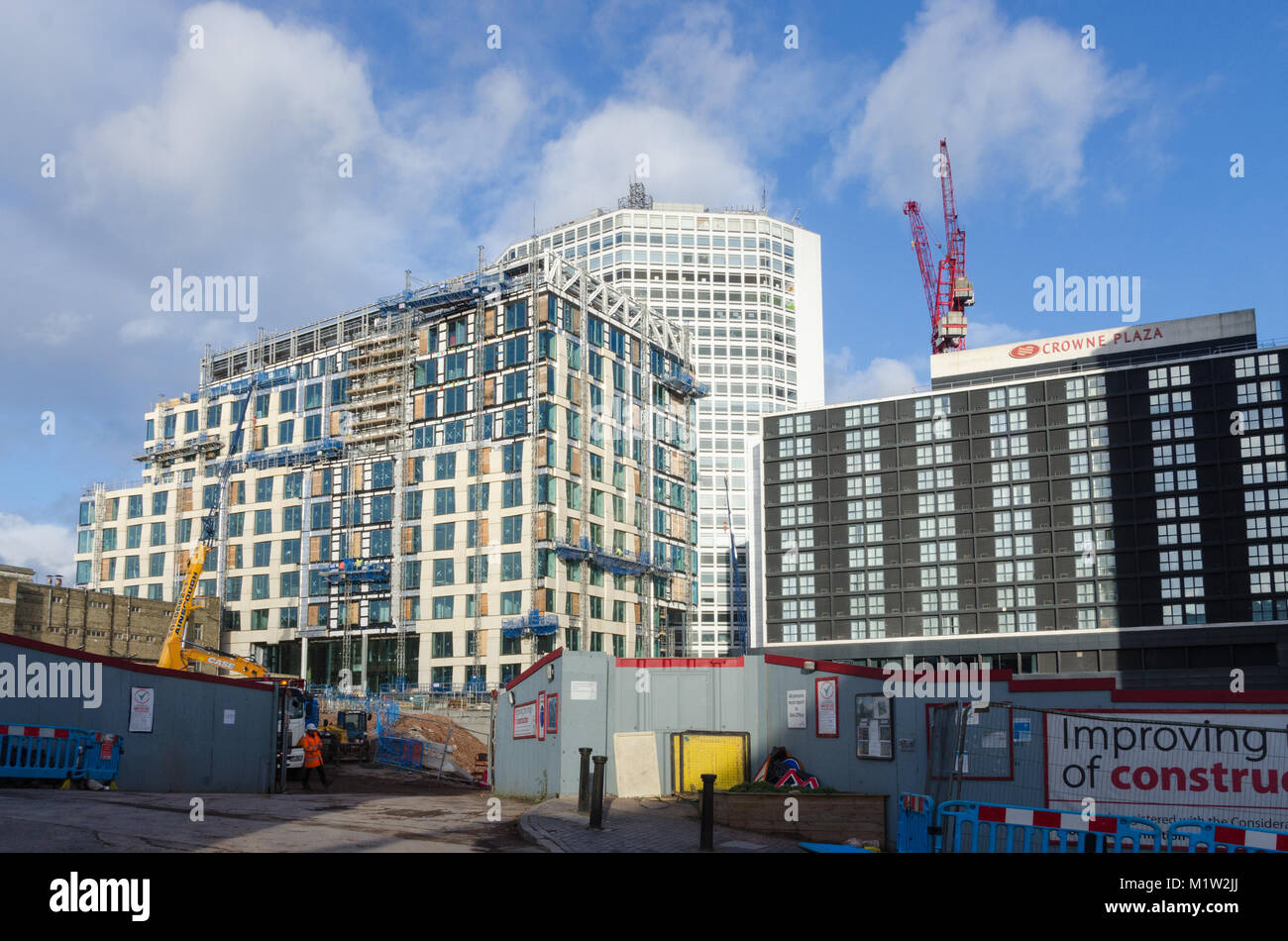 Le nouveau siège social de la banque de détail pour la HSBC à Birmingham en construction Banque D'Images