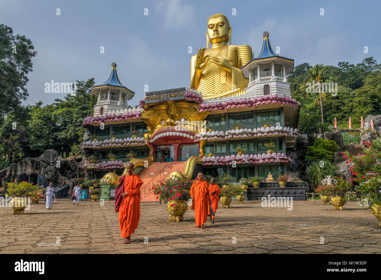 Dambulla cave temple, Matale, Province du Centre, au Sri Lanka, en Asie Banque D'Images