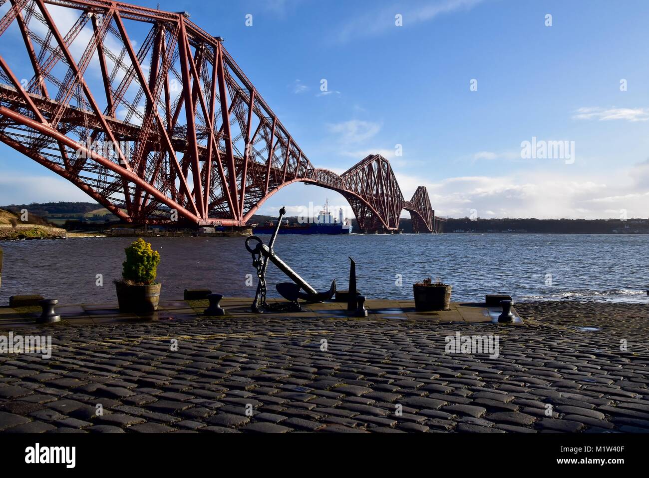 Le Pont du Forth à partir de North Queensferry Banque D'Images