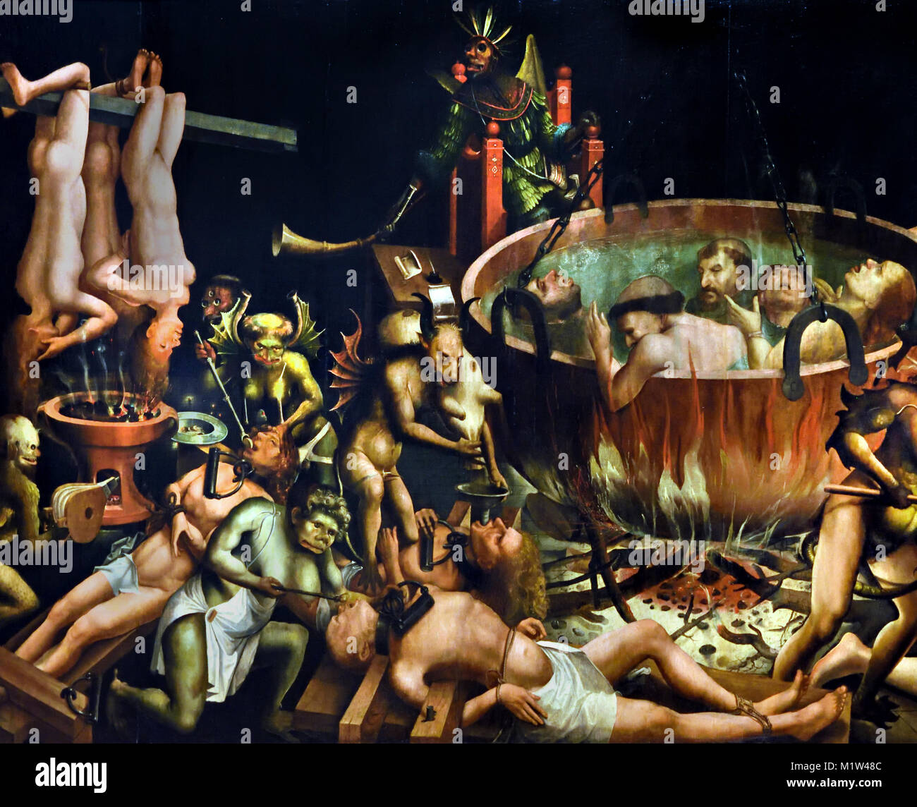 Inferno - l'enfer 1510 Maître Inconnu 16ème siècle, Portugais, Portugal Banque D'Images