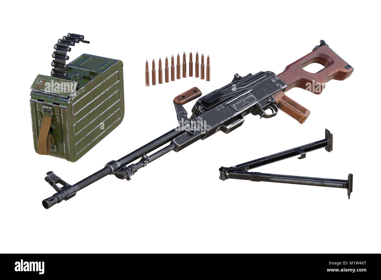 Arme militaire vue démonté Banque D'Images
