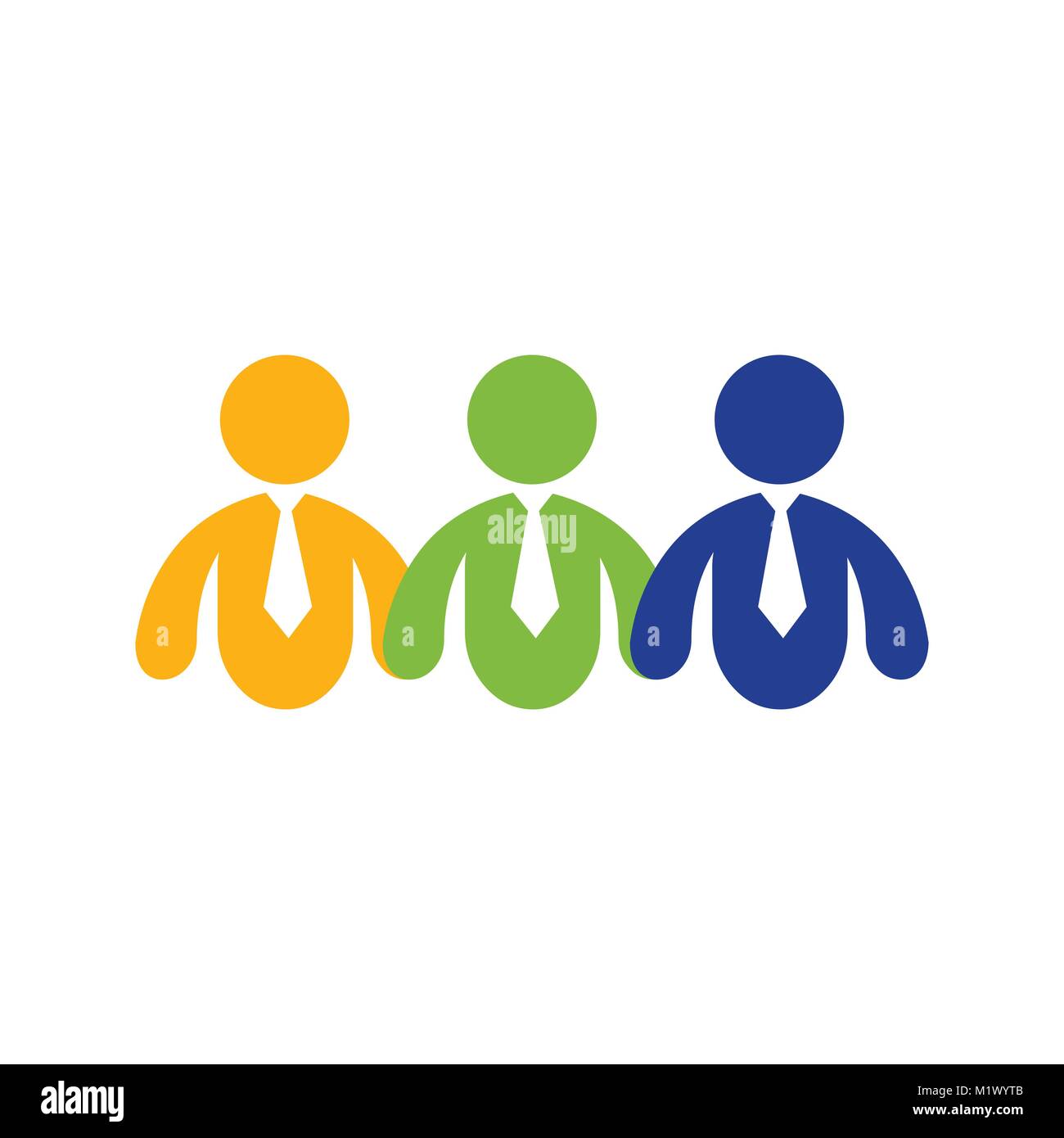 Abstract Business Man Holding Symbole graphique vectoriel Logo Design Illustration de Vecteur