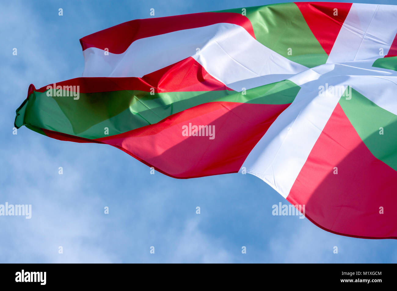 Ikurriña', 'Drapeau Pays Basque Banque D'Images