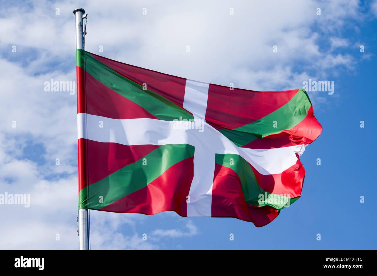 Ikurriña', 'Drapeau Pays Basque Banque D'Images