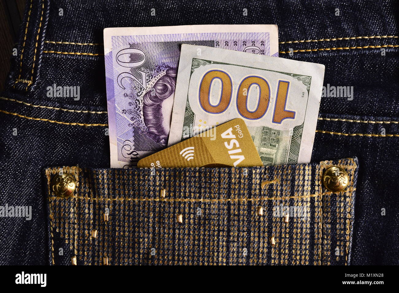 L'argent et de voyage Concept Photo Banque D'Images