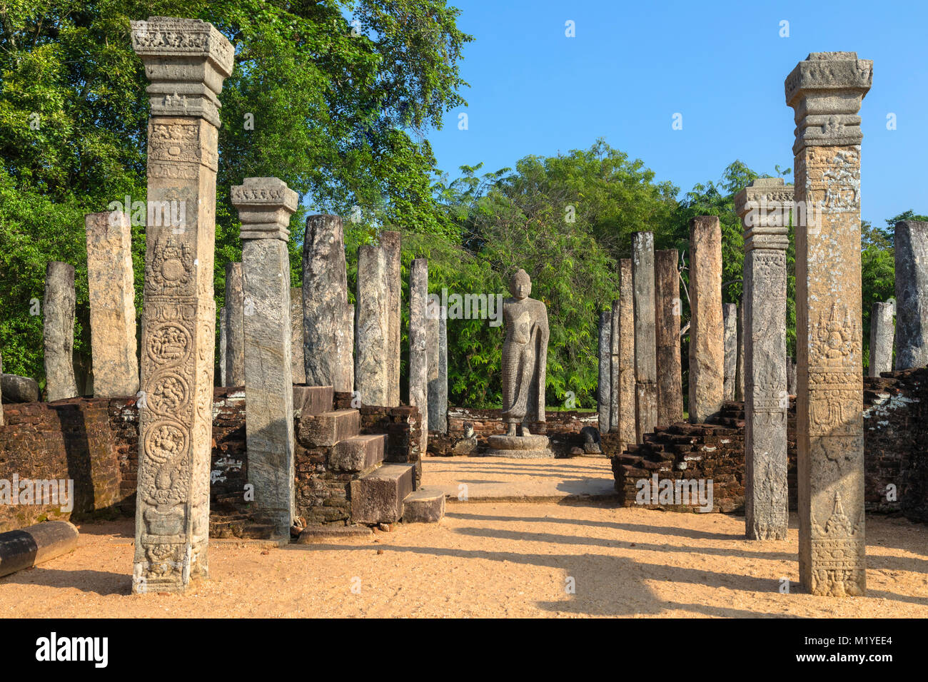 Polonnaruwa, Sri Lanka, Asie, Banque D'Images