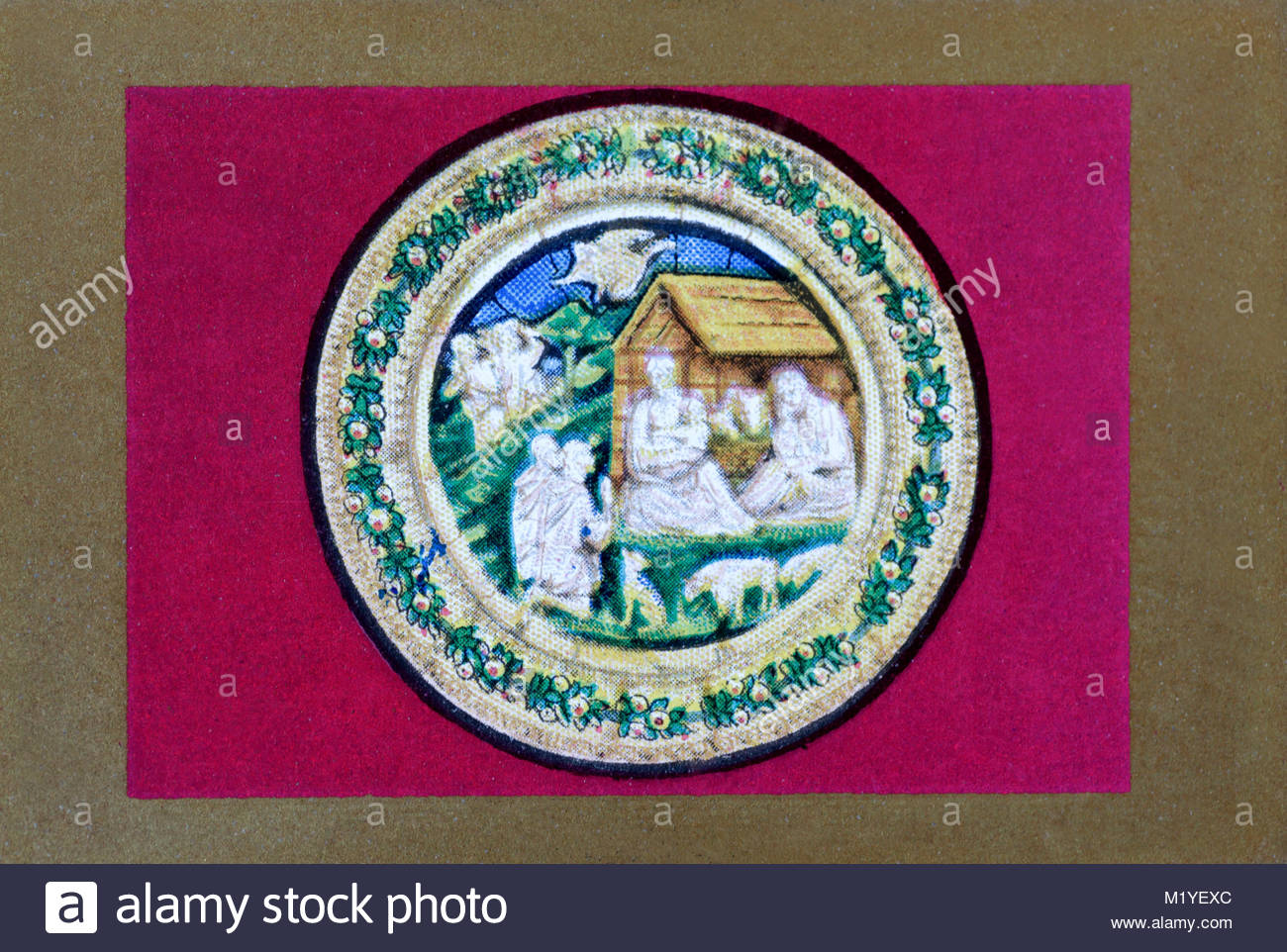 La Nativité avec bergers Banque D'Images