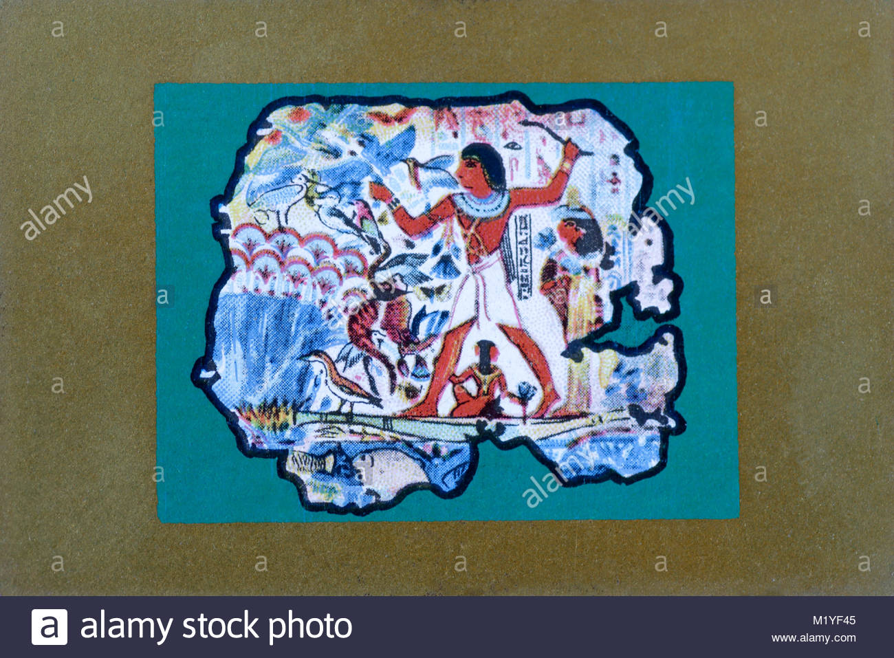 British museum - Fresque de la tombe-chapelle de Nebamun illustration Banque D'Images