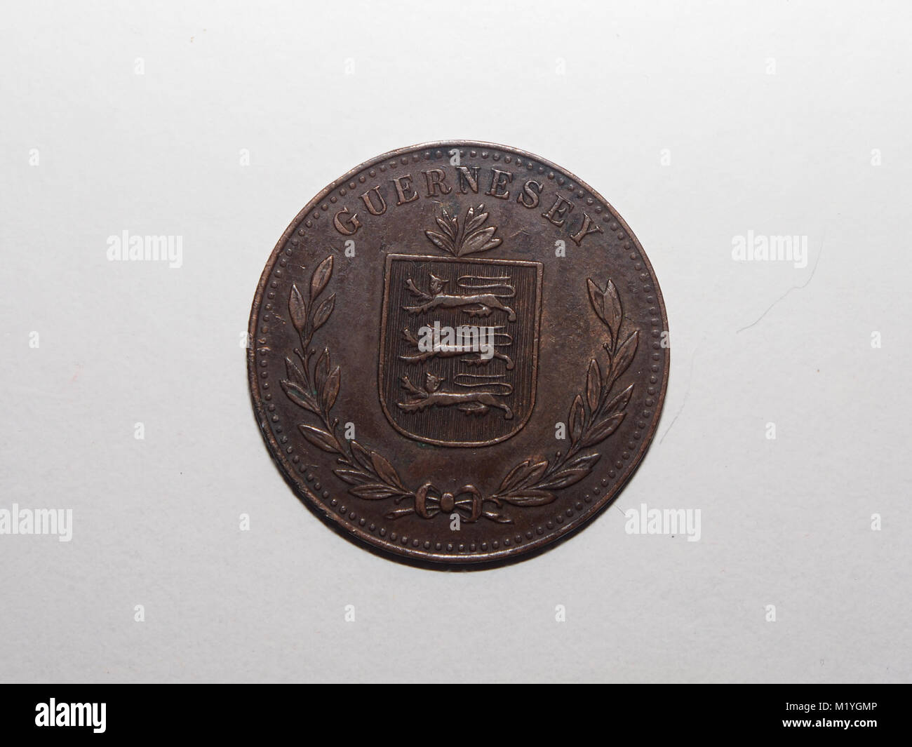 Une pièce de huit chambres doubles Guernesey 1918 Banque D'Images