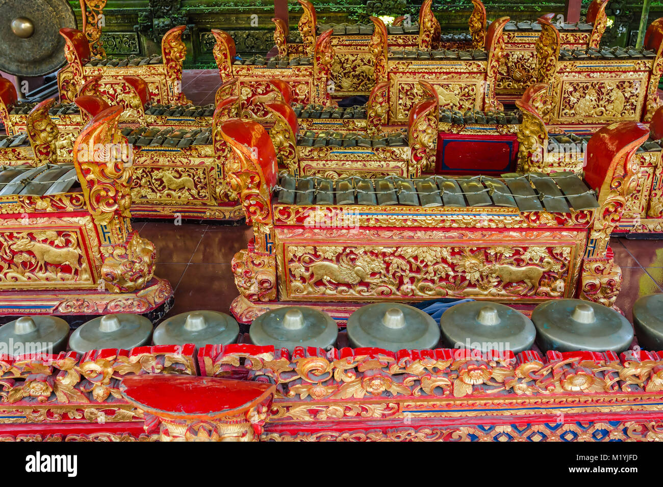 Instruments de musique traditionnels, Bali, Indonésie - instruments de  musique traditionnels au Palais d'Ubud, Bali, Indonésie Photo Stock - Alamy