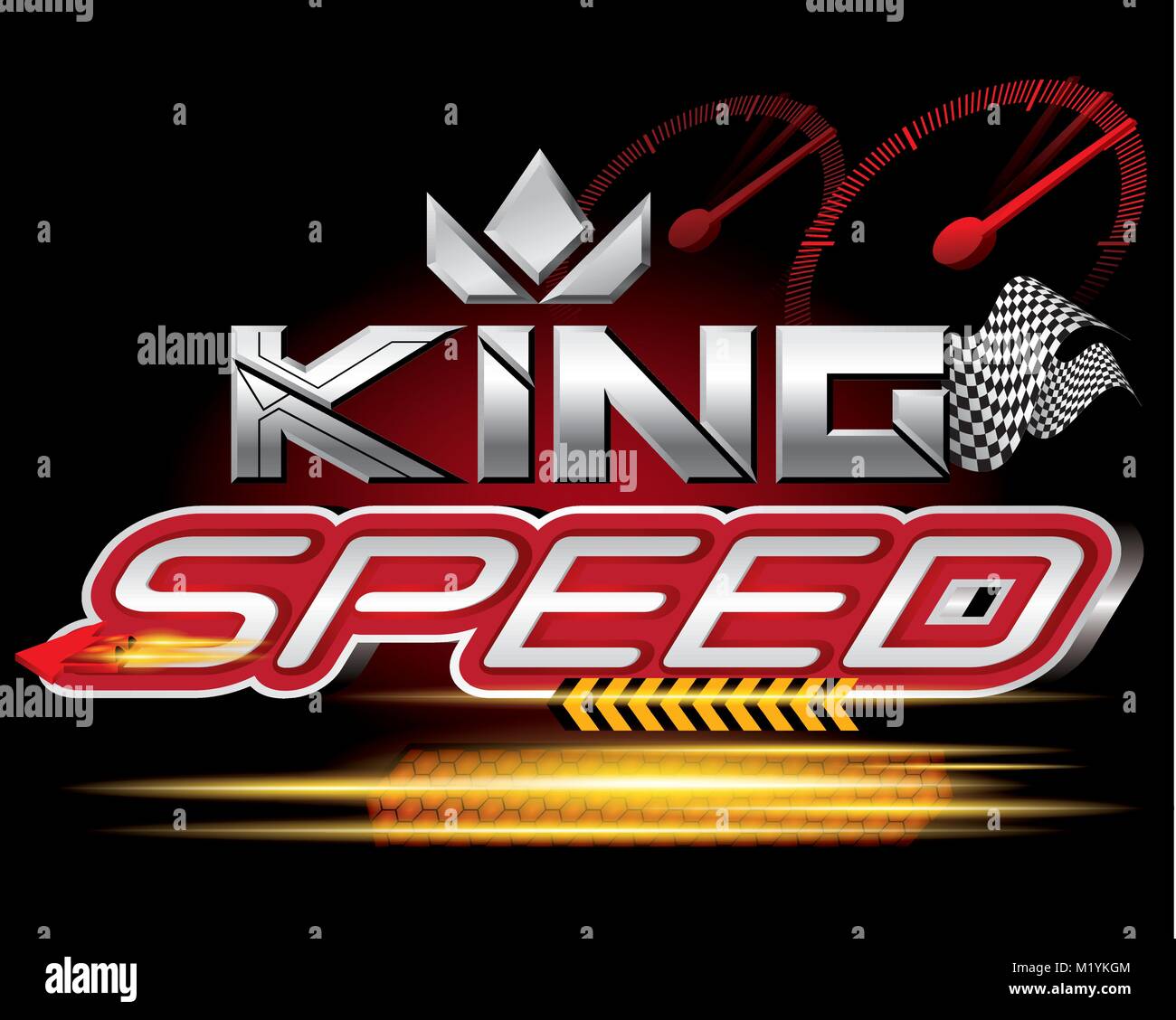 King speed concept vector Illustration de Vecteur
