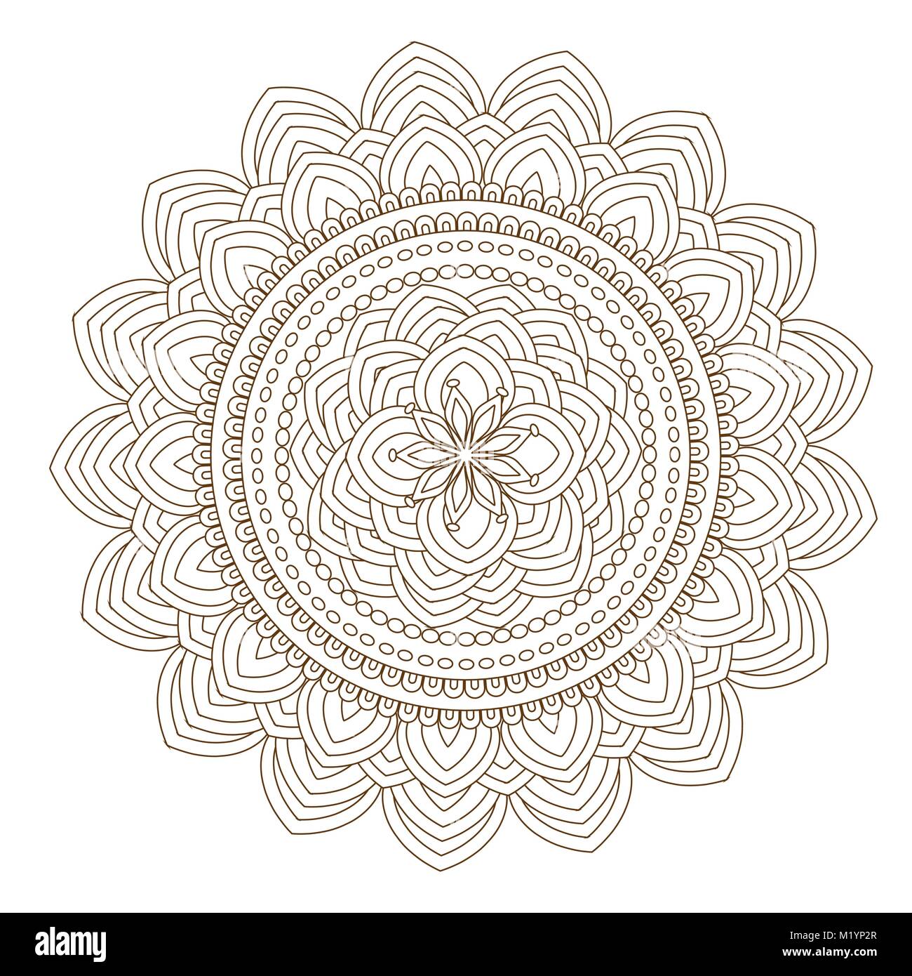 Hand drawn seamless pattern abstract l'ornement. Le noir et blanc des éléments décoratifs. Motifs orientaux. Illustration de Vecteur