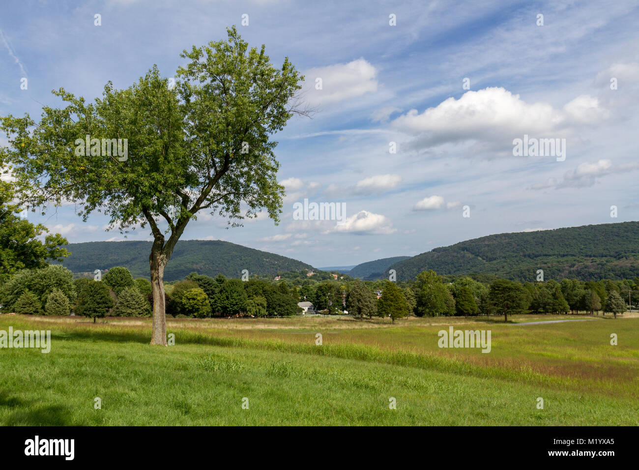 Vue d'Harpers Ferry de Bolivar Heights, une partie de la guerre civile 1862 Bataille de Harpers Ferry, West Virginia, United States. Banque D'Images