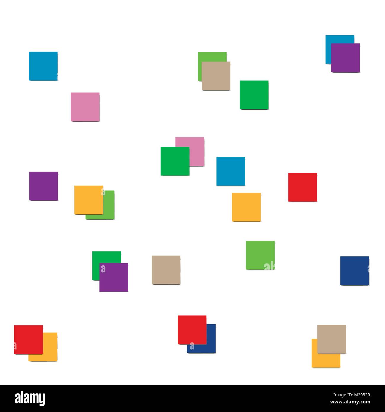 Contexte sous la forme d'une mosaïque de carrés de couleur. Illustration de Vecteur