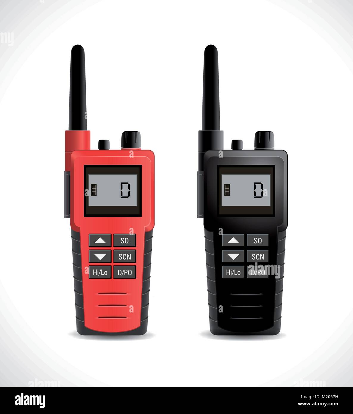 Concept de communication par satellite - radio talkie walkie Illustration de Vecteur