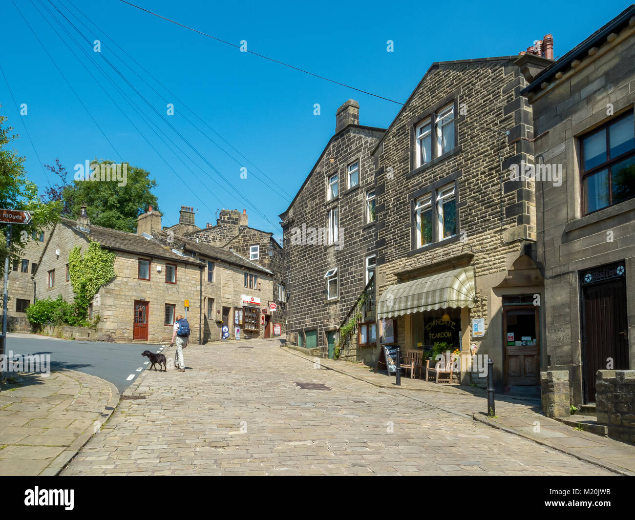 Heptonstall Calderdale village. West Yorkshire. Le nord-ouest de l'Angleterre Banque D'Images